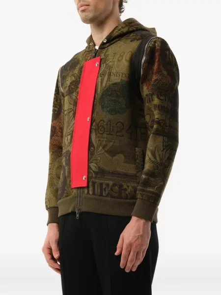 Hanorac cu glugă Givenchy cu imagine verde