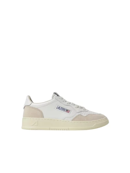 Sneakers Autry Medalist Low Wom White Leather/ Beige Suede EUR 36 białe