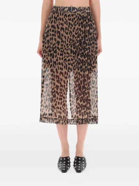 Fusta plisata Baum Und Pferdgarten cu imagine cu imprimeu animal print plisată