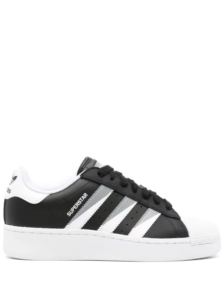 Sneakerși Adidas Superstar din piele de căprioară negru