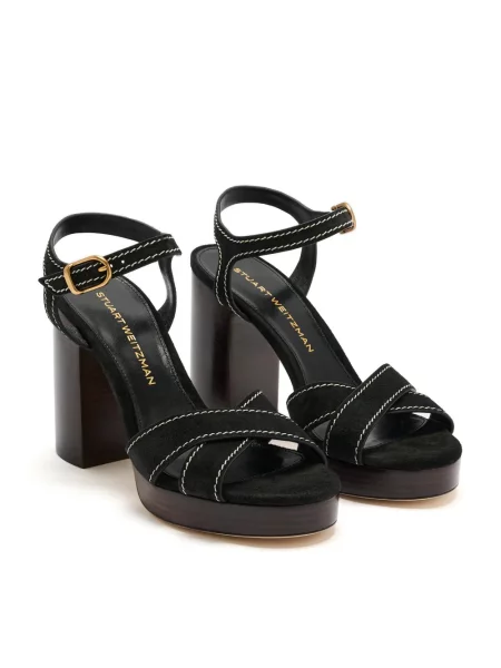 Sandale Stuart Weitzman cu platformă negru
