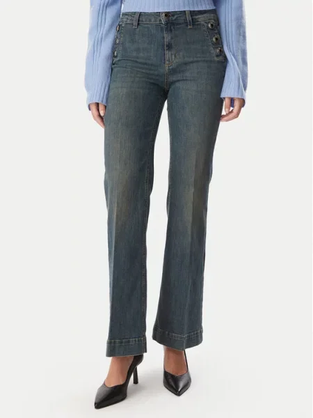 Liu Jo Τζιν Flare Fit γκρι