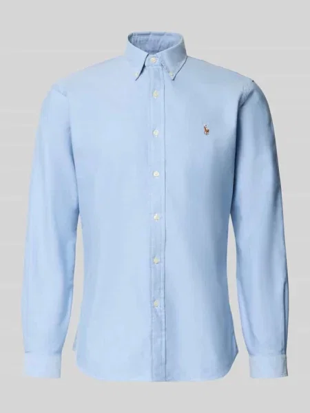 Polo Ralph Lauren Koszula Cupdppcs Błękitny Custom Fit niebieska