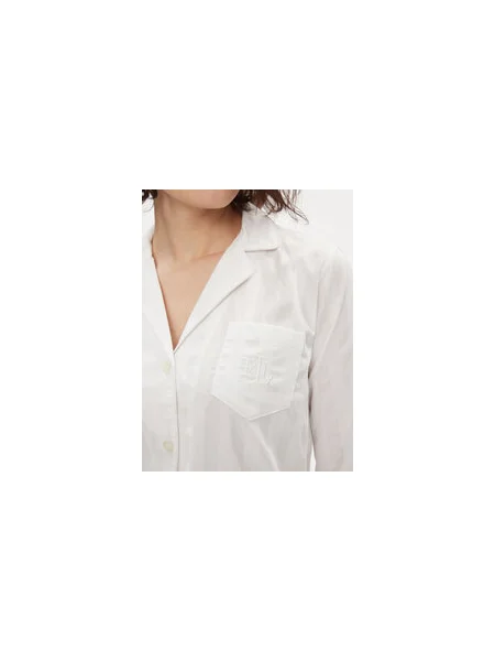 Lauren Ralph Lauren Pizsama Regular Fit fehér