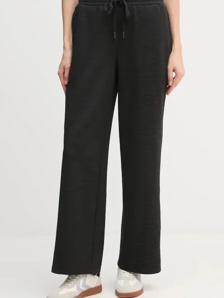 Dkny pantaloni de trening KNIT PANTS cu imprimeu negru