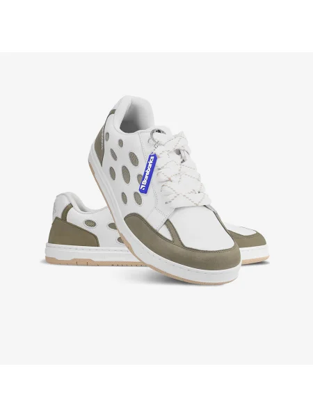 Trampki Barebarics Fusion White & Army Brown EUR 36 białe