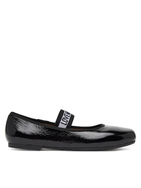LOVE MOSCHINO Baleríny čierna
