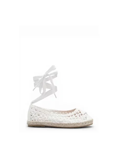 Espadrilky La Modeuse biela