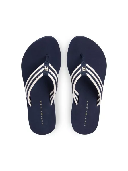Tommy Hilfiger šľapky dámske TH STRIPE SUMMER SANDAL biela