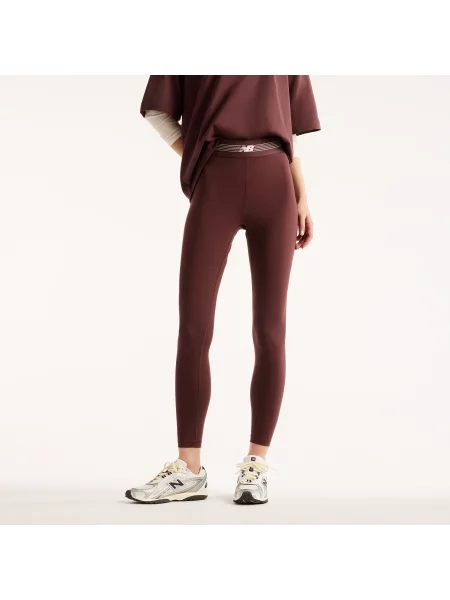 Legginsy do treningu New Balance AC – bordowe