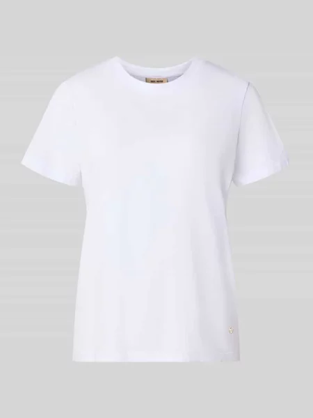 Męski t-shirt o kroju regular fit z logo w formie emblematy model Dala' Mos Mosh biała