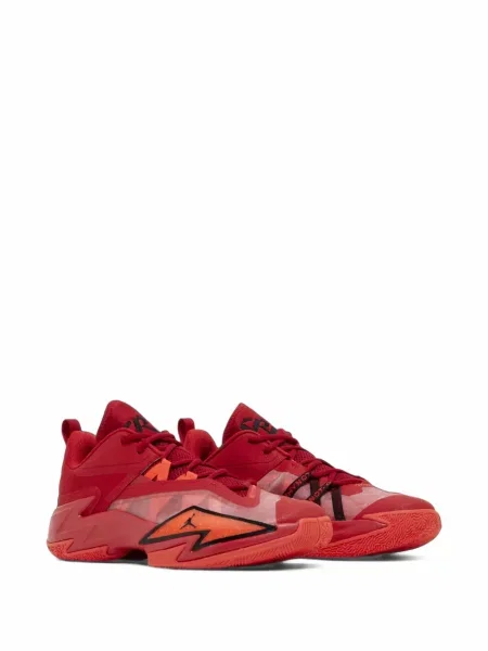 Fűzős csipkés sneaker Jordan piros