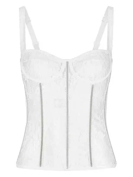 Body Dolce & Gabbana din dantelă alb