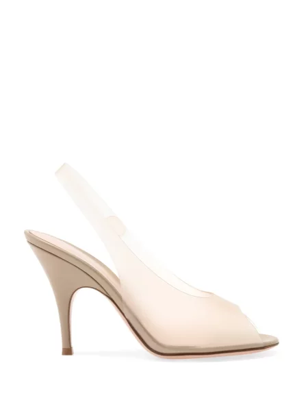 Sandale Gianvito Rossi slingback alb