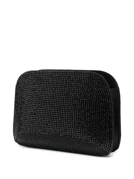Stras geantă plic Giorgio Armani negru