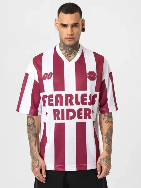 Dandalo Tricou roșu burgundy alb