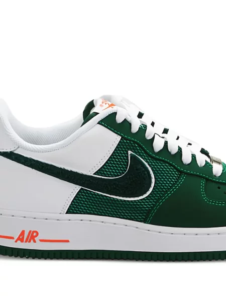 Sneakerși Nike Air Force 1 cu model piele de șarpe verde