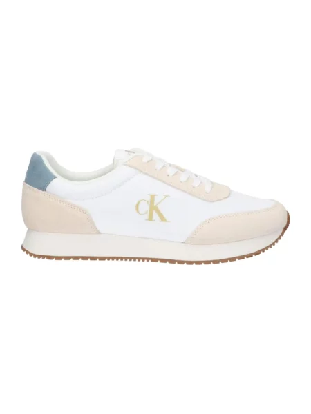 Trampki Calvin Klein zamszowe retro białe