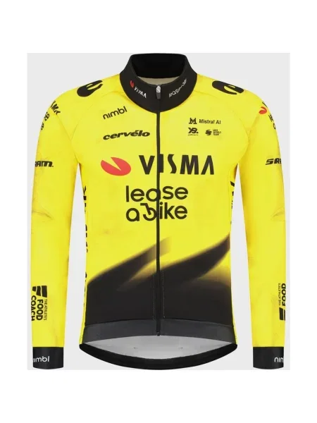 Kurtka Team Visma Lease a Bike Replica Winter żółto‑czarna S czarna
