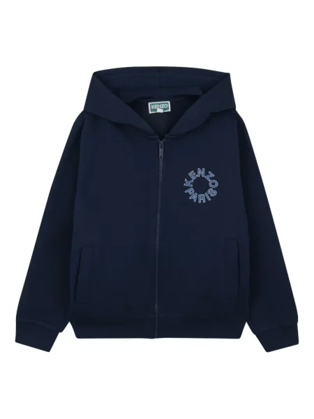 Bluza z kapturem dziecięca Kenzo niebieska