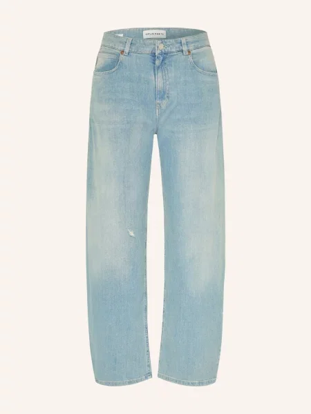 Opus Pants Barrel Džíny Mari light slate blue modré