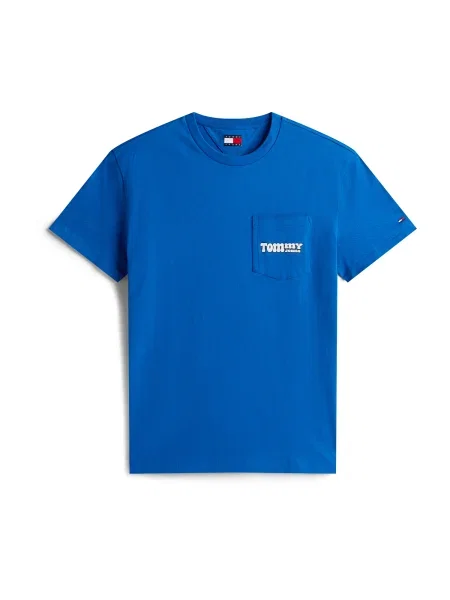 Tommy Jeans Tričko modrá bílá