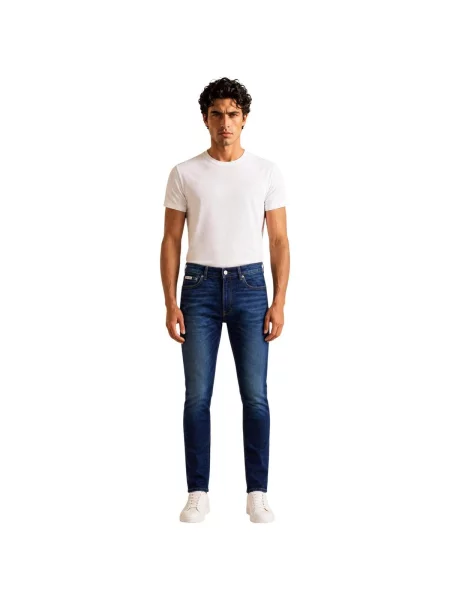 Blugi Calvin Klein Jeans albastru