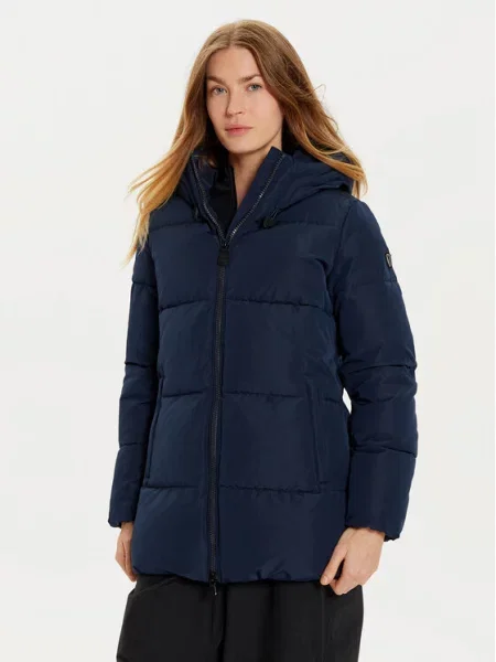 Emporio Armani Pūkinė striukė Tamsiai mėlyna