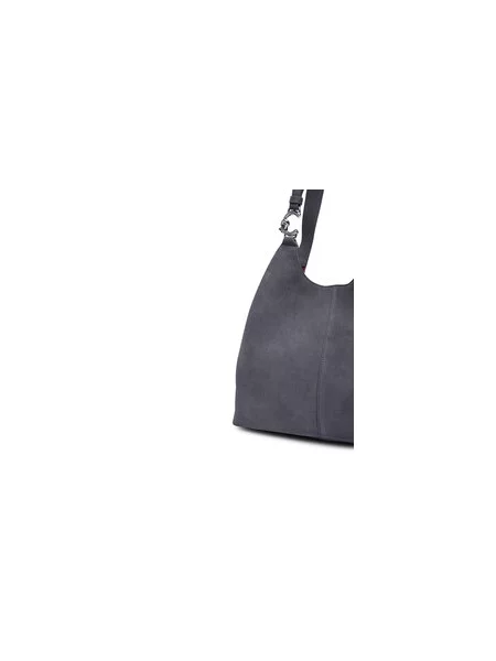 Coccinelle Shopper táska + tarisznya Coccinelle C-Easy | hasított bőr szürke