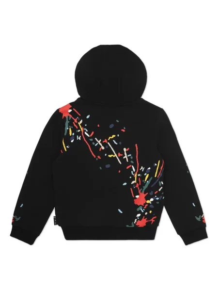 Bluza z kapturem dziecięca Philipp Plein czarna
