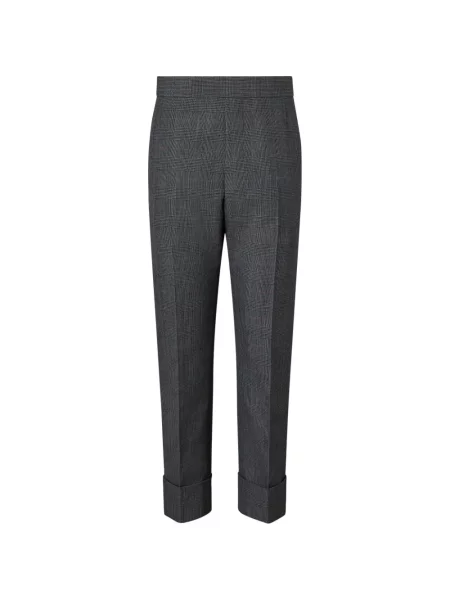 Pantaloni Thom Browne de lână gri
