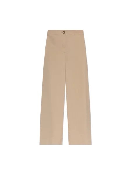 Spodnie Emporio Armani brązowe