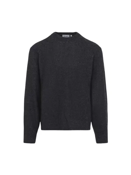 Dzianinowy sweter Carhartt Wip z logo czarny