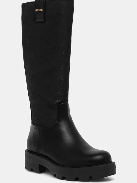 Ботуши Guess на платформе черно