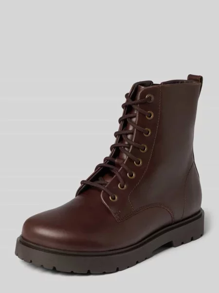 Kozaki sznurowane ze skóra bydlęca nappa z profilowana podeszwa Birkenstock