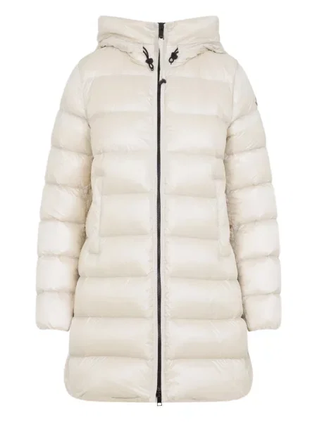 Palton Moncler cu glugă alb