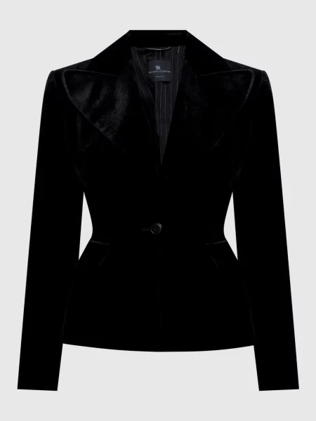 Оксамитовий жакет з шовком Ermanno Scervino чорний