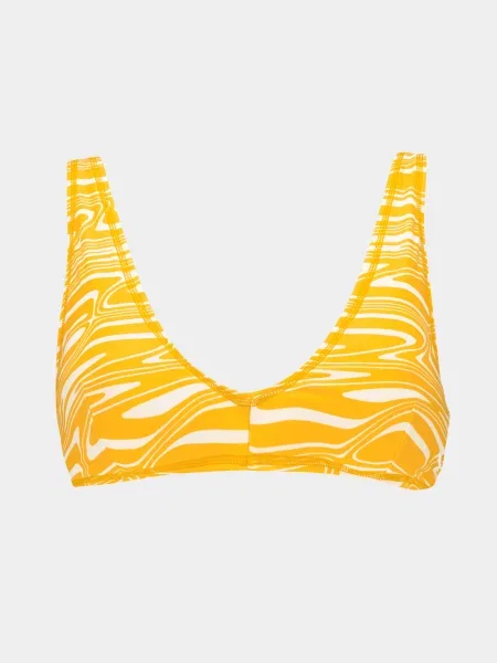 Верхня частина купальника PUMA Swim Plunge Top 1 комбінований верх помаранчевий