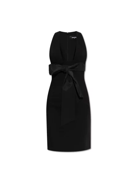 Sukienka Dsquared2 z kokardką czarna