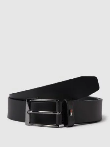 Skórzany z metalową sprzączką model ‘LAYTON LEATHER’ Tommy Hilfiger czarny
