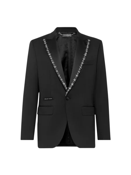Marynarka Philipp Plein wełniana czarna