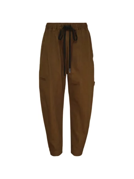 Pantaloni cargo Lee Mathews cu cordon maro