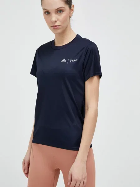 Τρέξιμο μπλούζα Adidas Performance μπλε