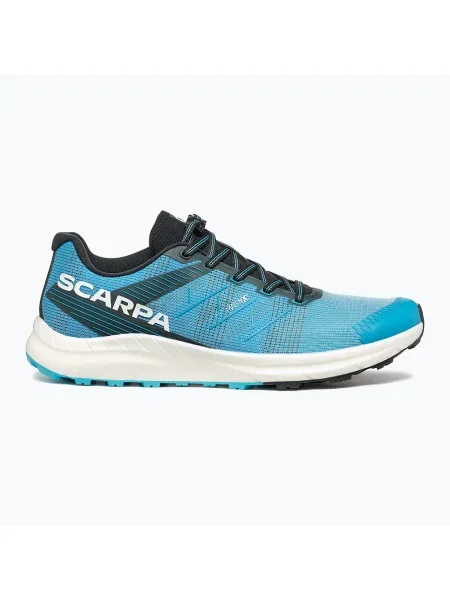 Férfi SCARPA Spin Race azúrkék/fehér futócipő. Méret: 45 EU fehér