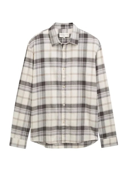 TOM TAILOR DENIM Cămașă bej / crem negru