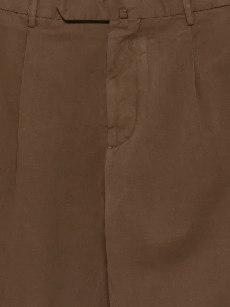 Pantaloni Dell'oglio plisate maro