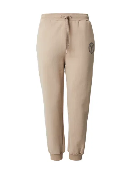 Carlo Colucci Pantaloni maro deschis negru