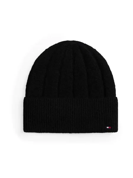 Tommy Hilfiger Căciulă cu adaos de lână negru