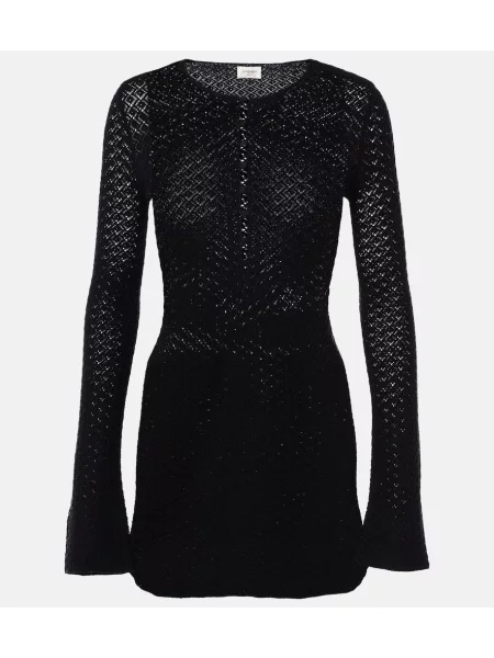 Rochie Saint Laurent de lână negru