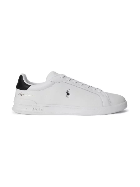 Sneakerși Polo Ralph Lauren din piele alb